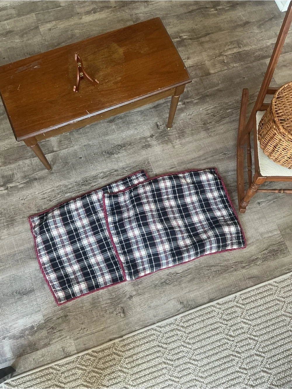 Cremieux VHC Brands Plaid Quilted Standard Pillow Sham Set of 2 Rustic Cabin